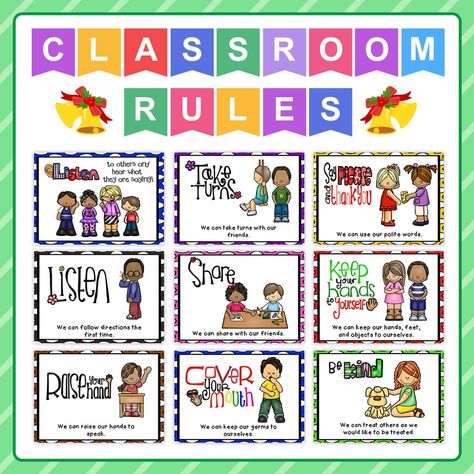 9Pcs English Poster Classroom Rules A4 Big Cards Kindergarten Early Education Good Habits Good Manners Wall Decoration Toys Kids - AliExpress Mobile Classroom Pledge, Kindergarten Classroom Rules, Classroom Expectations Poster, English Classroom Posters, English Poster, Class Rules Poster, Chalkboard Classroom, Poster Classroom, Classroom Rules Poster