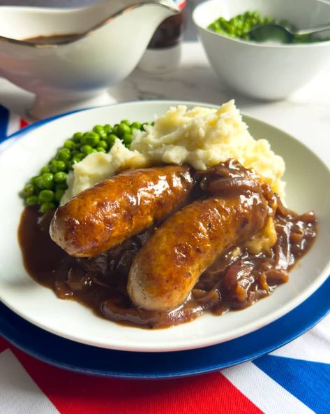 Aligot Recipe, Bangers And Mash Recipe, Buttered Cabbage, Sausage And Mash, Buttery Mashed Potatoes, British Dishes, Mash Recipe, Sage Sausage, Bangers And Mash