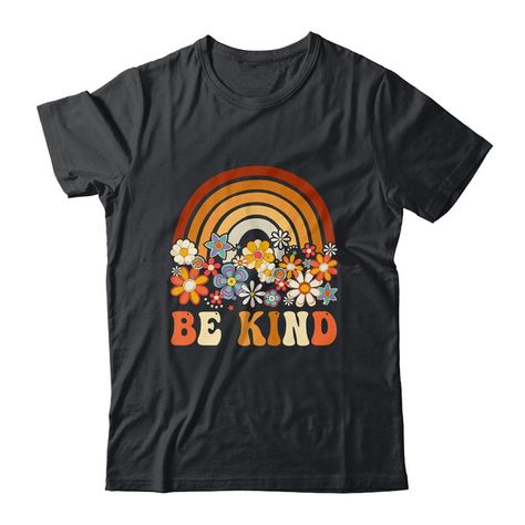 Be Kind Rainbow Choose Kindness Anti Bullying Groovy Organe Shirt Hoodie Funny Saying Good Human Kindness Be Kind For Women For Kids Funny Quotes Tee T-Shirts Clothes Outfits Apparel Costume Great Saying For Men Women Girls Guy Good Human, Unity Day, Funny Quotes For Kids, Choose Kindness, Human Kindness, Kids Funny, Quote Tees, Clothes Outfits, Be A Nice Human