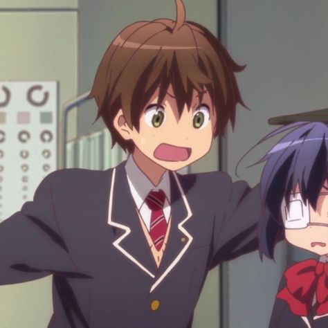 anime: love, chunibyo & other delusions! Rikka X Yuuta Cute Couples, Anime Duos, Love Chunibyo, Rikka And Yuuta, Match Profile, Best Friends Cartoon, Girls With Black Hair, Friend Cartoon, Best Anime Couples