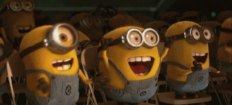 #getyousome #itshippie #hippiestuff #stayliftedyoubitches Excited Gif, Minion Humour, Minion Gif, Minion Banana, Minion Pictures, The Minions, Minion Jokes, Happy Gif, Minions Despicable Me