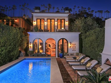 Beach House Getaway, Beverly Hills Real Estate, Spanish Colonial Homes, Beverly Hills Houses, Virtual Walk, Beach Road, Expensive Houses, Spanish Colonial, Laura Geller