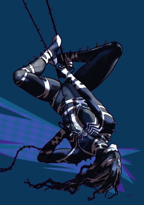 Silk + Mania - Dima Ivanov Symbiote Oc, Silk Spiderman, Venom Girl, Julia Carpenter, Jessica Drew, Symbiotes Marvel, Venom Art, Spiderman Suits, Randy Cunningham