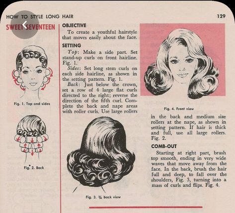 Roller Curls, Vintage Hairstyles Tutorial, Vintage Curls, 60s Hair, Wet Set, Hairstyles Bun, Hair Patterns, Hair Half Up, Hair Icon