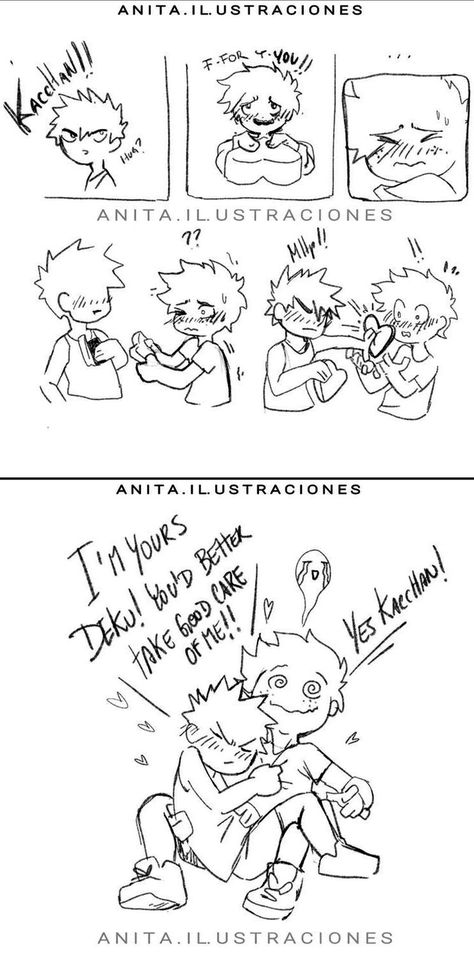 Fluff Art, Katsuki Bakugou, Cozy Place, Izuku Midoriya, Boku No Hero Academia, My Hero Academia, Anime, Art