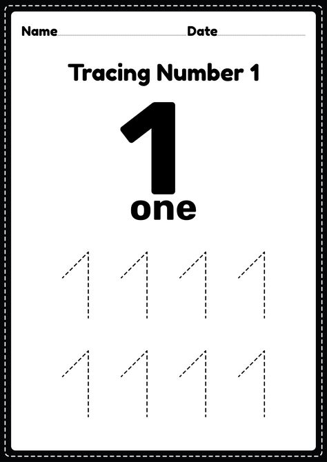 Tracing number 1 worksheet Number 1 Worksheet, Maths Colouring Sheets, Coloring Worksheets For Kindergarten, Worksheet For Kindergarten, Color By Number Printable, 1 Worksheet, Counting Activity, Kindergarten Coloring Pages, Christmas Coloring Sheets