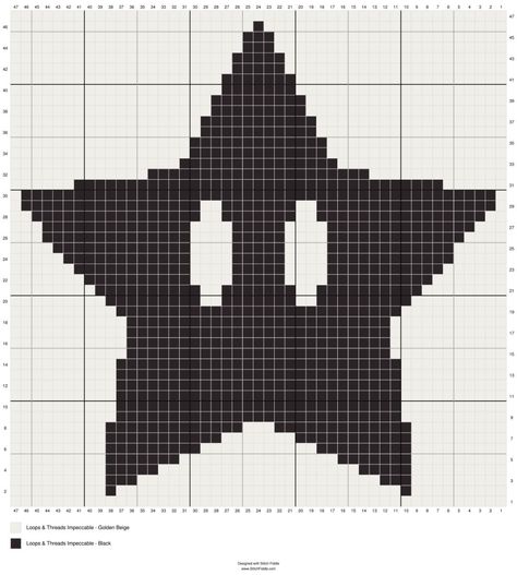 mario star alpha pattern Star Tapestry Crochet, Star Grid Pattern, Star Alpha Pattern, Pixel Art Black And White, Tapestry Grid, Alpha Pattern Crochet, Crochet Alpha Pattern, Pixel Star, Pattern Crochet Sweater