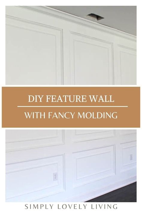 Wainscoting Tutorial, Accent Wall Paneling, Diy Wall Paneling, Mdf Trim, Diy Doors, Accent Wall Panels, Step Ideas, Dining Room Accent Wall, Millwork Wall