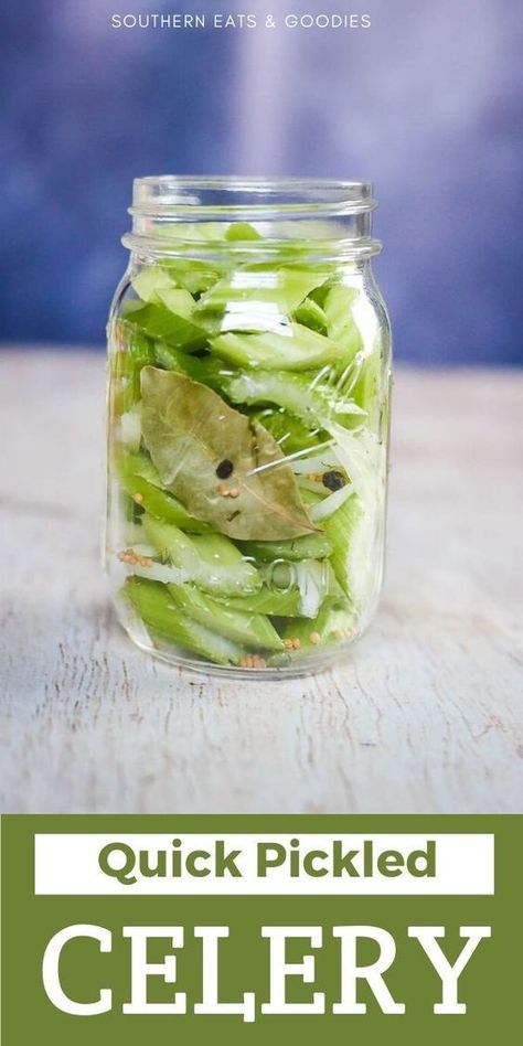 Celery Recipe, Pickled Celery, Pickled Vegetables Recipe, Celery Recipes, Healthy Nutrition Plan, Quick Pickled, Fermentation Recipes, Pickled Veggies, 140 Pounds