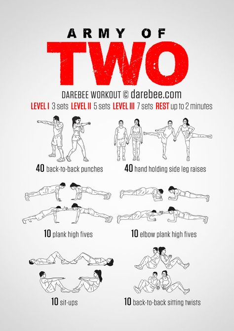 Army of Two Workout Couples Workout Routine, Army Of Two, Fit Girl Motivation, Partner Workout, Fit Couples, Free Workouts, I Work Out, Zumba, Get In Shape