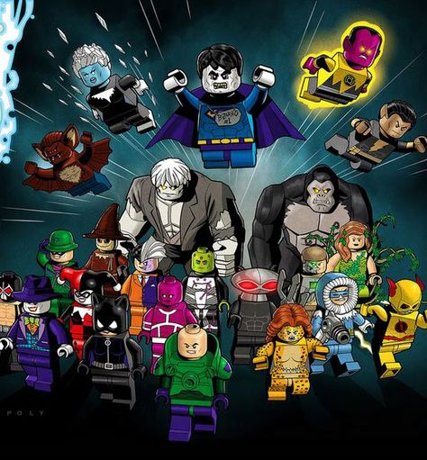 Once  the LEGO Batman 3: Beyond Gotham video game was announced for release, I knew that 2015 was going to be a huge year for the LEGO Batman (LEGO DC Super Heroes) line of sets. And as is sometimes the case (I'm batting about 70/30 lately), my prediction was right. However, LEGO has completed blown away all of my expectations--the 2015 LEGO DC Superheroes sets contain unquestionably best wave of LEGO DC Minifigures that we've ever gotten! The first-ever LEGO minifigures of Darkseid, Brainiac, a Lego Batman Minifigures, Lego Batman 3, Dc Super Heroes, Lego Custom Minifigures, Lego Lovers, Lego Super Heroes, Lego Characters, Dc Villains, Lego Dc