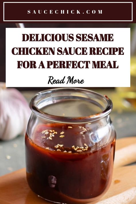 Sesame Chicken Sauce Recipe Sesame Chicken Sauce Recipe, Asian Sauce For Chicken, Seseme Chicken, Sesame Chicken Sauce, Chicken Sauce Recipes, Japanese Chicken, Chicken Sauce, Asian Sauce, Sesame Sauce