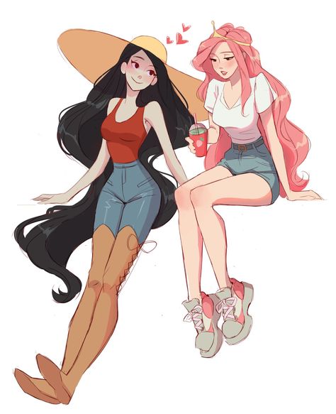 Adventure Time Oc, Marceline Cosplay, Adventure Time Clothes, Marceline And Princess Bubblegum, Marceline And Bubblegum, Adventure Time Marceline, Princess Bubblegum, Adventure Time Art, Gothic Anime