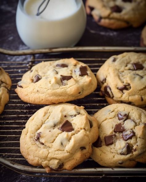 Grandma's Biscuits, Cream Cheese Chocolate Chip Cookies, Best Chocolate Chip Cookies Recipe, Chocolate Chip Cookies Ingredients, Cake Mug, Chippers, Choc Chip Cookies, Cream Cheese Cookies, Delicious Cream