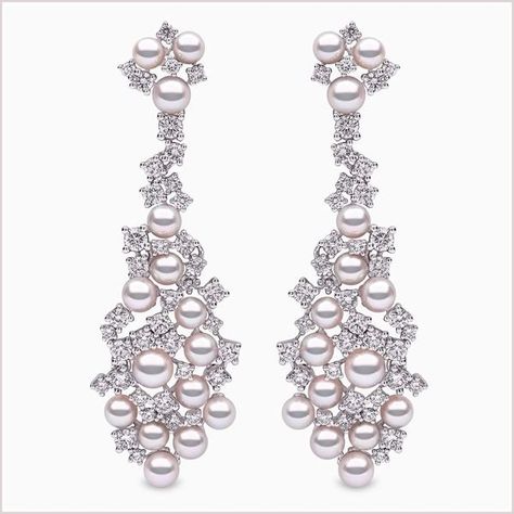 Yoko London 18ct White Gold Akoya Pearl and Diamond Earrings, from our Raindrop collection. Free global shipping. Snake Jewelry Ring, Pearl Jewellry, Pearl Earrings Studs, Lizard Ring, Earring Pearl, Snake Jewelry, Pearl And Diamond Earrings, Yoko London, Jewellery Ideas