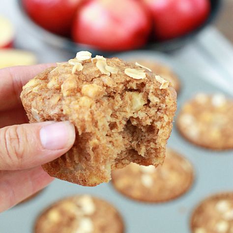 Healthy Apple Oatmeal Muffins - The Many Little Joys Oatmeal Apple Muffins, Apple Muffins Oatmeal, Easy Apple Oatmeal Muffins, Healthy Apple Muffins Oatmeal, Zucchini Apple Oatmeal Muffins, Oat Flour Apple Cinnamon Muffins, Apple Zucchini Muffins, Chia Seed Muffins, Chia Muffins