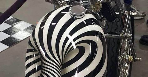 Found on  https://www.facebook.com/bigislandchopper Gas Tank Paint, Auto Body Repair Shops, Custom Motorcycle Paint Jobs, Motorcycle Paint, Bike Tank, Custom Paint Motorcycle, Tank Art, Motorcycle Paint Jobs, Airbrush Designs