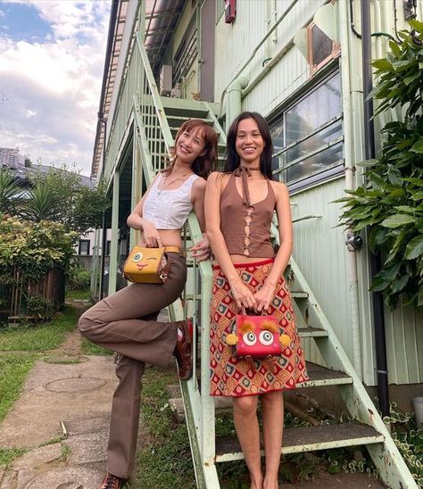 ゆ⃝か⃝ 𓂅 𓈒𓏸𓐍𖤣𖥧𖥣｡𖥧 on Instagram: "My new Buddy Coachies💛 #CoachNY #CoachJapan #コーチーズ ☺︎ ♫" Kiko Mizuhara Instagram, Kiko Mizuhara Style, 2023 Crochet, Crochet Outfits, Kiko Mizuhara, Drippy Outfit, Todays Outfit, Summer 2023, Retro Outfits