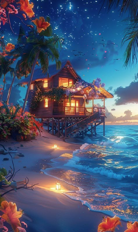 Prompt 👉a house sitting on top of a sandy beach, a picture, tumblr, glowing flowers, very beautiful lighting, cottagecore, beautiful tropical flowers, mobile wallpaper, immaculately detailed, orange glow, tiny house, jamaica, decorated with flowers, soft glow, magic, awesome greate composition, glimmering, cozy 👉 if Like, please Follow and Share AI Graphics Studio 👇Contact on WhatsAPP: http://tiny.cc/aigraphicsstudio #aigraphicsstudio #AI #DigitalMarketing #digitalartist #digitalart #digita... Beautiful Spring Pictures, Beach Aesthetic Art, Tuxedo Cat Art, Clip Art Frames Borders, Glowing Flowers, House Wallpaper, Orange Glow, Cute Mobile Wallpapers, Free Printable Wall Art