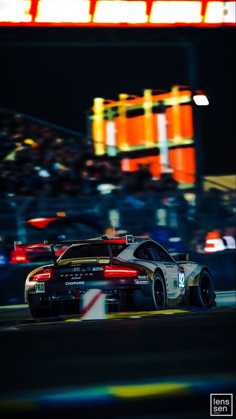 Porche Race Car, Gt3 Racing Wallpaper, Night Racing Aesthetic, Gt3 Race Cars Wallpaper, Le Mans Wallpaper, Motorsports Photography, Car Travel Hacks, Girl Cars, Cake Car