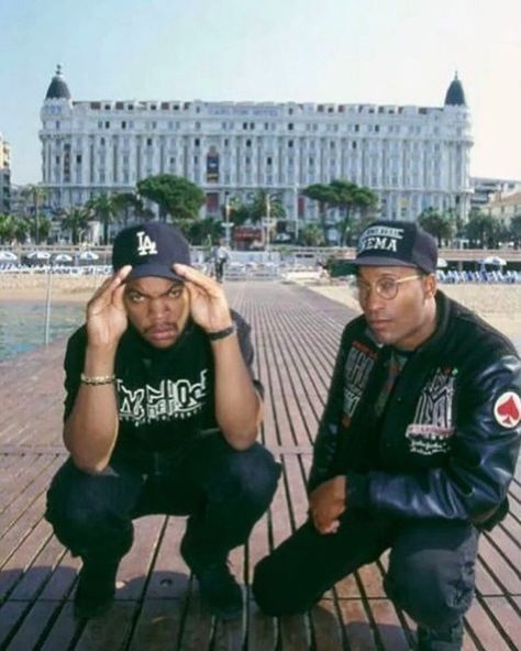 @icecube: 'I was discovered by a master filmmaker by the name of John Singleton. He not only made me a movie star but made me a filmmaker.  There are no words to express how sad I am to lose my brother friend & mentor.  He loved bring the black experience to the world. ..Us at Cannes 90 ' 90s Rap Aesthetic, John Singleton, Hip Hop Aesthetic, Rap City, Looks Hip Hop, 90s Rap, 90s Hip Hop Fashion, Hip Hop And R&b, Gangsta Rap