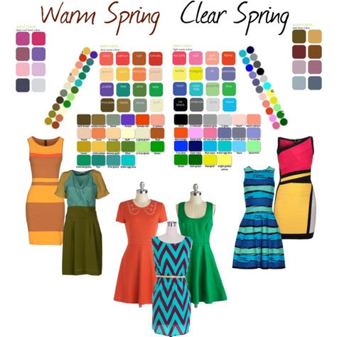 Clear Spring Palette, Mint Green Dresses, Warm Spring Palette, True Spring Color Palette, True Spring Colors, Short Blue Dress, Soft Summer Color Palette, Soft Summer Colors, True Spring