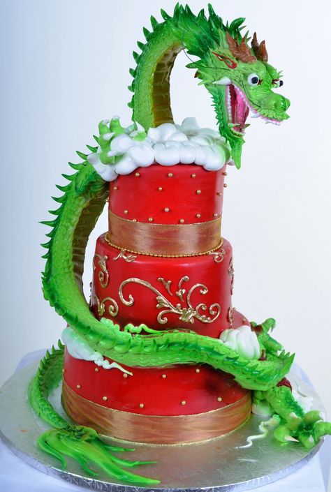 Red Dragon Cake, Dragon Theme Cake, Dragons Cake, Dragon Bday Cake, Blue Dragon Cake, Dragon Wedding Cake, Las Vegas Cake, Vegas Cake, Dragon Birthday Cakes