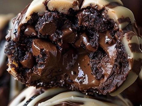 Sweet Explosion: Texas-Style Chocolate Chip Cookie Dough Brownie Bomb Recipe - NewsBreak Brownie Bomb, Chocolate Chip Cookie Dough Brownies, Blueberry Cake Donuts, Cake Donuts Recipe, Egg Free Cookies, Homemade Sour Cream, Cookie Dough Brownies, Chocolate Chip Brownies, Frozen Cookie Dough