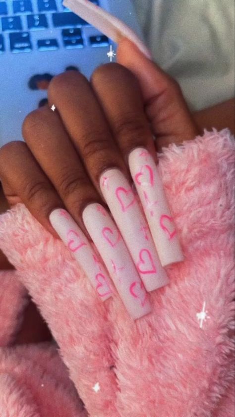 𝒖𝒓𝒃𝒂𝒏𝒃𝒓𝒂𝒕𝒕𝒊𝒆 ☆ Nail Template, Super Cute Nails, Long Acrylic Nail Designs, Drip Nails, Nails Design With Rhinestones, Cute Acrylic Nail Designs, Long Acrylic Nails Coffin, Acrylic Nails Coffin Pink, Rose Nails