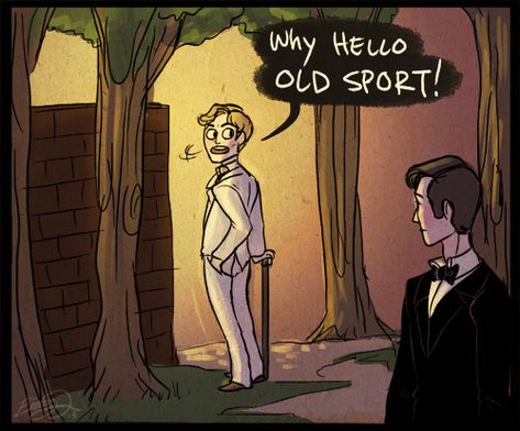 Nick Carraway Fanart, Nick Carraway X Jay Gatsby Fanart, Nick X Gatsby Fanart, Great Gatsby Fanart, The Great Gatsby Fanart, The Great Gatsby 2013, Literary Humor, More Fanart, Horror Literature