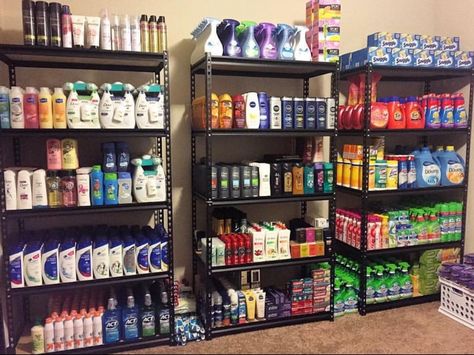 Couponing stockpile inspiration Coupon Stockpile Organization, Stock Pile Organization, Food Storage Rooms, Couponing For Beginners, Stock Room, Grocery Store Design, Coupon Stockpile, House Organisation, Kitchen Organization Pantry