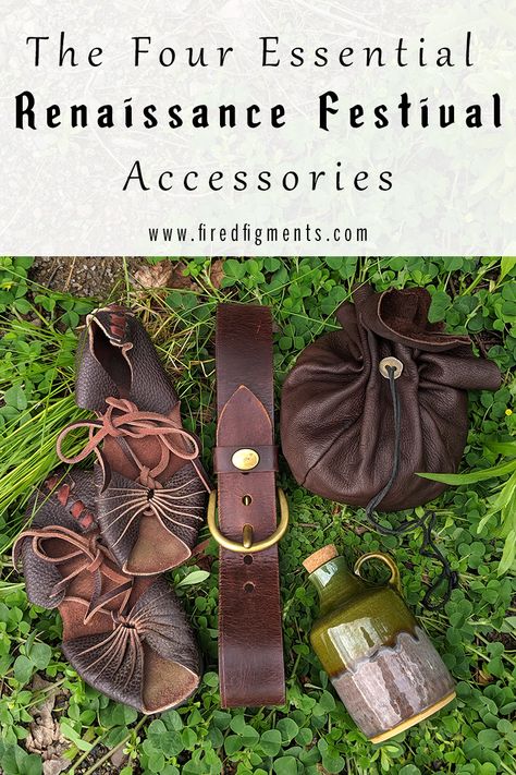 The Renaissance Festival has so many costumes to choose from: royalty, wenches, pirates, fairies, fawns, rogues, mages, and more! But no matter what character you choose, these four accessories are essential for any costume. Find out why!  #renaissancefestival #larping #renaissancecostume Renfaire Costume Diy, Ren Faire Herbalist, Ren Faire Fae Costume, Rennisance Faire Costumes, Ren Faire Costume Fairy, Renfaire Accessories, Renassiance Fair Outfits, Renisance Fair Outfit, Ren Fest Outfits