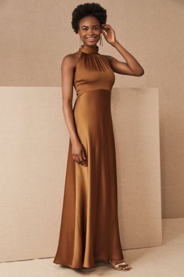 The Top 10 Winter Bridesmaid Dresses for 2020 + 2021 Winter Maxi Dress, Bride Winter, Flattering Maxi Dress, Silky Maxi Dress, Winter Bridesmaids, Winter Maxi, Winter Bridesmaid Dresses, Charmeuse Dress, Bhldn Dress