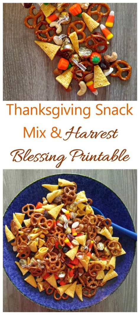 A Harvest Blessing Printable goes with the idea behind this ?Thanksgiving Trail mix. Harvest Blessing Mix Recipe, Thanksgiving Mix For Kids, Blessings Mix Recipe, Harvest Trail Mix Fall, Blessing Mix Thanksgiving, Thanksgiving Blessing Mix Free Printable, Thanksgiving Blessing Mix Recipe, Thanksgiving Friendship Snack, Thanksgiving Trail Mix For Kids