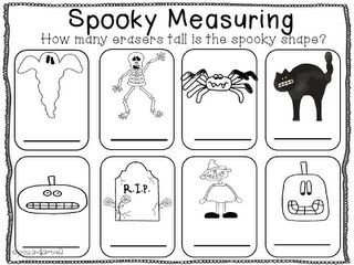 Halloween Measurement, October Themes, Nonstandard Measurement, Nautical Classroom, Halloween Centers, Measurement Activities, Fun Classroom Activities, Math Measurement, Preschool Themes