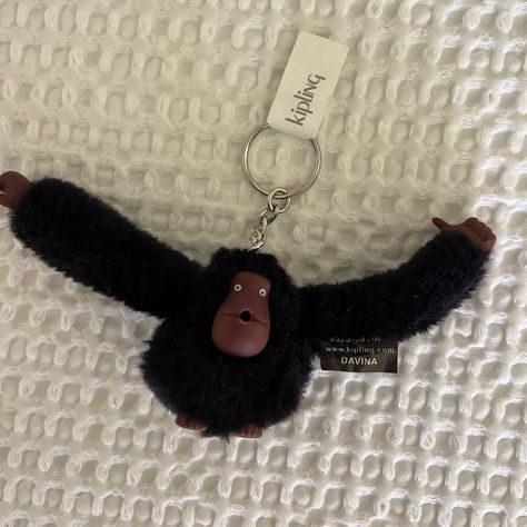 New With Ticket Kipling Monkey Davina Keychain. Black Colour. Shelby Core, Bag Accessories Keychain, Kipling Monkey, Monkey Keychain, Keychain Black, Cool Keychains, Cute Keychain, Hell Yeah, Black Colour