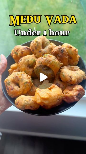 Deepa Kuber/My Vegetarian,Vegan Recipes on Instagram: "Quick and easy recipe for Crispy and fluffy Medu Vadas  . . . Note:  1. You can add rice flour to the batter if it becomes soggy.  2. Grinding the batter in Wet grinder, make the Vadas fluffy ..  3. Make vadas as soon as you finish grinding.  4. Refrying makes vada crispier and they remain crispy for longer time.  (Medu Vada under 1 hour, Quick recipe of Medu Vada, Easy Medu Vada recipe, Karnataka cuisine, Medu Vada, Mendu Vada, Dahi vada, Quick Medu Vada recipe)" Karnataka Cuisine, Medu Vada Recipe, Dahi Vada Recipe, Wet Grinder, Medu Vada, Dahi Vada, Vada Recipe, Hebbar's Kitchen, Indian Recipes