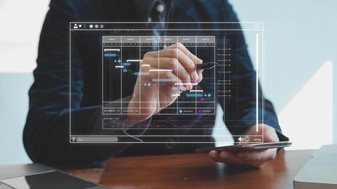 Project manager working with Gantt chart schedule to plan tasks and deliverables. Scheduling activities with a planning software, Corporate strategy for finance, operations, sales, marketing. Corporate Strategy, Gantt Chart, Search Video, Sales Marketing, Logo Banners, Free Stock Video, Project Manager, Cityscape Photos, Photo Template