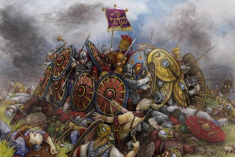 Battle Of Adrianople, Time Traveller, Battle Scene, Roman Warriors, Roman Legion, Eastern Roman, Military Drawings, Ancient Warfare, Byzantine Empire