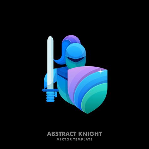 Knight colorful illustration vector | Premium Vector #Freepik #vector #logo #banner #school #icon Knight Vector, Knight Illustration, Banner School, Knight Logo, Youtube Banner Design, Logo Banner, School Icon, Human Logo, Colorful Illustration