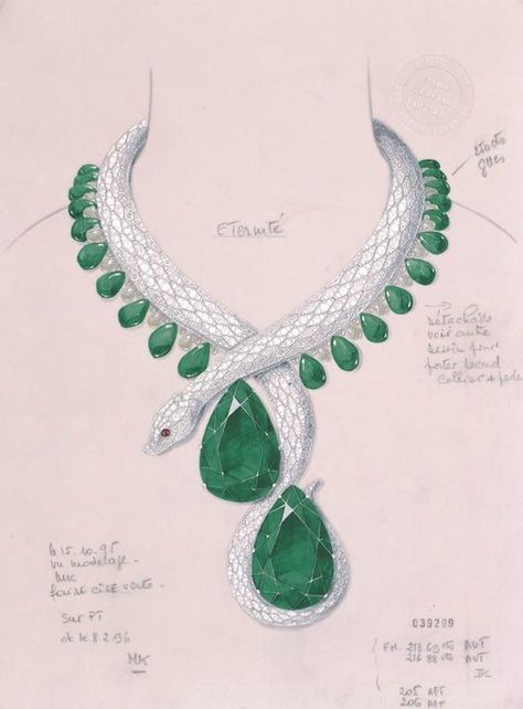 Cartier necklace in the form of a serpent Necklace Drawing, Jewelry Rendering, Jewellery Design Sketches, Jewelry Design Drawing, Jewelry Illustration, Walmart Jewelry, Jewelry Drawing, Jewellery Sketches, Snake Jewelry