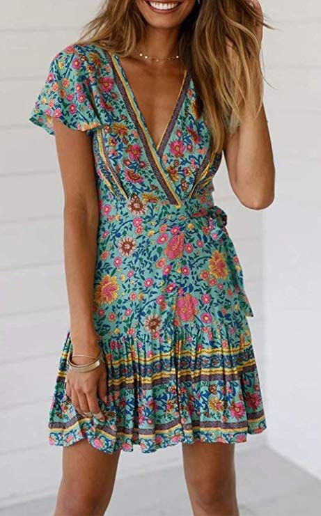 Mode Pop, Trendy Dresses Summer, Moda Floral, Maxi Outfits, Beach Mini Dress, Outfit For Women, Boho Dresses, Festival Vibes, Woman Dress