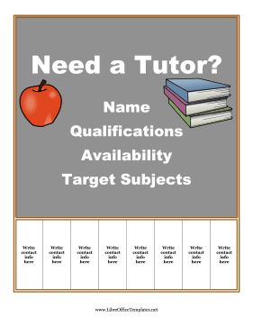 Great for advertising tutoring services, this printable flyer is decorated with a chalkboard, books and an apple. Free to download and print Tutoring Advertisement Ideas, Tutoring Flyer Template, Tutoring Flyer, Cover Sheet Template, Tutoring Services, Tutoring Business, Advertisement Template, Family Tree Template, Teacher Templates