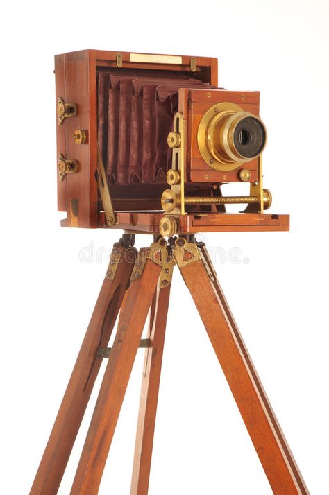 Very Old Camera. On a wooden tripod on a white background #Sponsored , #PAID, #Sponsored, #wooden, #white, #tripod, #Camera Camera On Tripod, Wood Camera, Old Fashioned Camera, Inktober 2024, Antique Cameras, Cute Camera, Camera Obscura, Photography Themes, Old Cameras