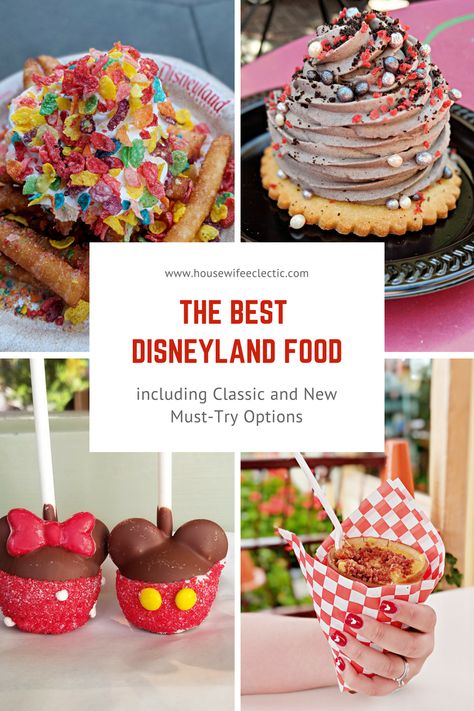 The Best Things to Eat at Disneyland and California Adventures - Housewife Eclectic Disneyland Dining, Best Disneyland Food, Disneyland Snacks, Disneyland Vacation Planning, Disneyland Restaurants, Disneyland Secrets, Disneyland Rides, Disneyland Planning, Disneyland California Adventure