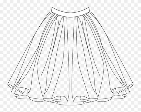 Skirt Flowing Drawing, Flow Drawing, Skirt Drawing, Maxi Skirt Tutorial, Anime Skirts, Wrap Skirt Pattern, Basic Dress Pattern, Sewing Coat, Tulle Maxi Skirt