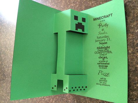 4de Verjaardag, Minecraft Gifts, Lan Party, Diy Minecraft, The Creeper, Origami Patterns, Minecraft Birthday Party, Instruções Origami, Minecraft Birthday