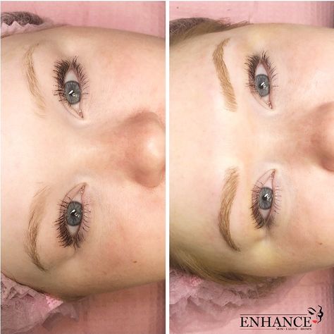 Microbladed eyebrows in shade Blonde on natural strawberry blonde redhead Blonde Microblading, Eyebrows Illustration, Natural Strawberry Blonde, Eyebrows Redheads, Microbladed Eyebrows, Red Eyebrows, Eyebrow Shading, Blonde Eyebrows, Blonde Redhead