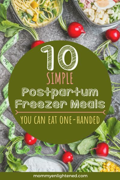 Preparing your meals before your baby is born will make your life much easier as a new mom, however, not all meals are created equal. It's important to make sure that you prepare foods that you can easily eat with one hand or standing up. These recipes are homemade freezer-ready meals that are practical and delicious. Easy One Handed Meals, One Hand Meals, Meals For After Baby Is Born, One Handed Meals, Post Baby Meals, Nursing Meals, Pregnancy Freezer Meals, Postpartum Food, Postpartum Prep