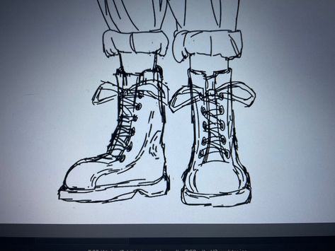 I finally figured out how to draw shoes Stylized Shoes Drawing, How To Draw Shoes Front View Boots, How To Draw Boots Front View, How To Draw Boots, Drawing Shoes Front View, How To Draw Shoes Front View, Shoes Front View, Drawn Shoes, How To Draw Shoes